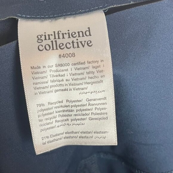 Girlfriend‎ Collective S/M Matching Athletic Set Solid Dark Blue Yoga Athleisure - Picture 9 of 10